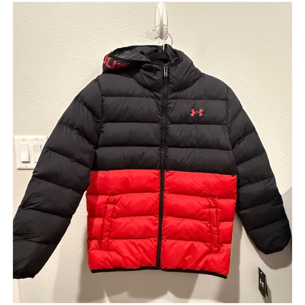 UNDER ARMOUR UA Boys Pronto Puffer Mid Weight Winter Jacket Size Youth Large
